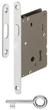 Zadlabací zámek, pro posuvné dveře, backset A 50 mm, Startec, dozický klíč