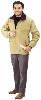 Fleecová bunda, S integrovanou vložkou proti chladu