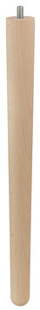 Nábytková noha, vyrobena ze dřeva, kónická