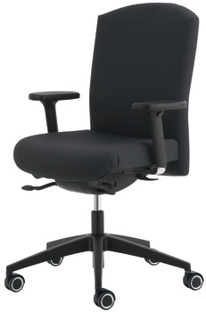 Kancelářská židle, O4002, čalouněný sedák a opěradlo: textilní potah