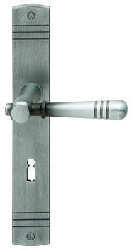 Sada dveřních klik, ocelově/mosazně patinované, Scheitter, 185Z/235