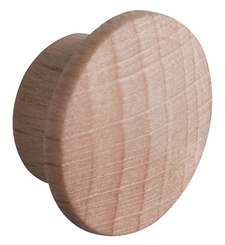 Krytka, Přírodní masivní dřevo, pro slepý otvor Ø 10 mm
