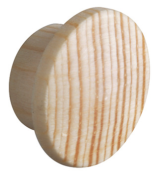 Krytka, Přírodní masivní dřevo, pro slepý otvor Ø 10 mm