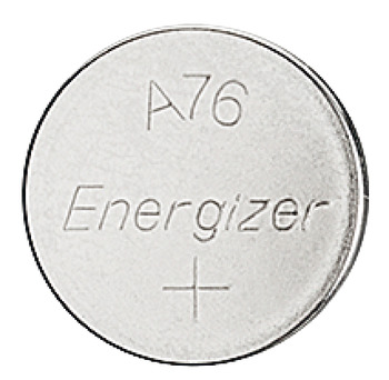 Knoflíková baterie, A76, alkalicko-manganová, 1,5 V