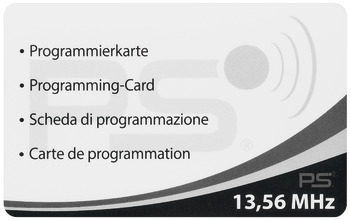 Programovací karta, Pro nábytkový zámek EFL 50