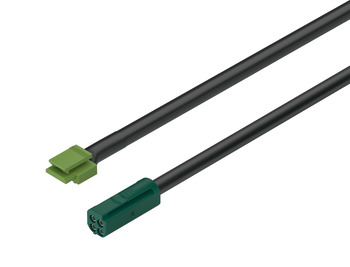 Kabel, pro Häfele Loox5 24 V, modulární s pojistným klipem, 3pólový (multi-white)