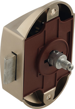 Trojcestný zámek, Häfele Push-Lock, backset 25 mm, lze ovládat z jedné strany