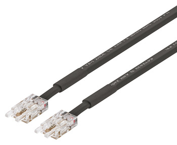 Propojovací kabel, Pro Häfele Loox5 osvětlovací LED pásku, 8 mm, COB, 2pólovou (jednobarevná nebo multi-white 2vodičová technologie)