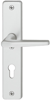 Bezpečnostní dveřní kliky, Hliník, A91.12 SB2-LS, dlouhý štít
