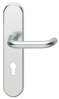 Bezpečnostní dveřní kliky, Hliník, Hoppe, Paris 86G332/3310/138L(138) třída odolnosti 1 (třída bezpečnosti 2)