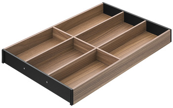 Vložka pro příbory, Blum Legrabox Ambia Line design dřeva